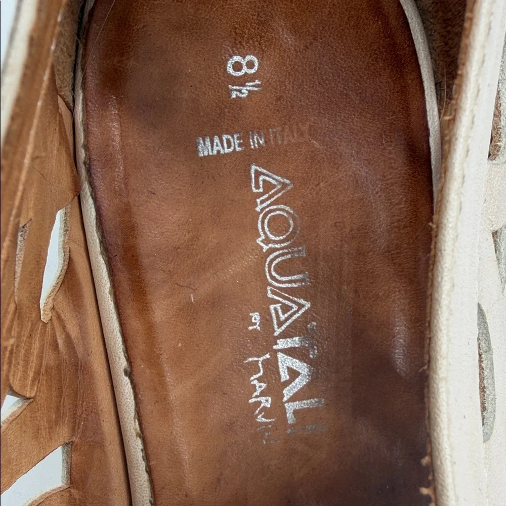 Aquatalia Beige Cutout Espadrilles‎